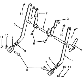 Lift Links (For Sn 109, 000 And Up) Diagram and Parts List for 1105 0350039U-135292100-135292399-136292100 Cub Cadet Lawn Tractor
